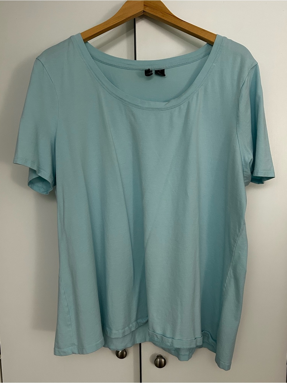 Cynthia Rowley Round Neck Short Sleeve Shirt